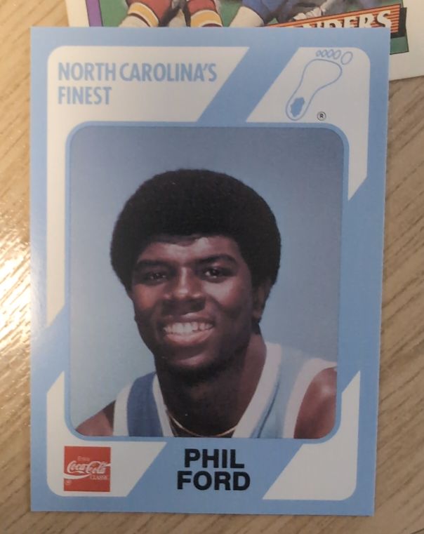 1989 Collegiate Collection North Carolina's Finest #9 Phil Ford — front