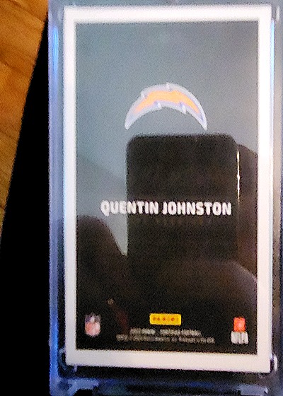 2023 Panini Chronicles Optic #249 Quentin Johnston — back