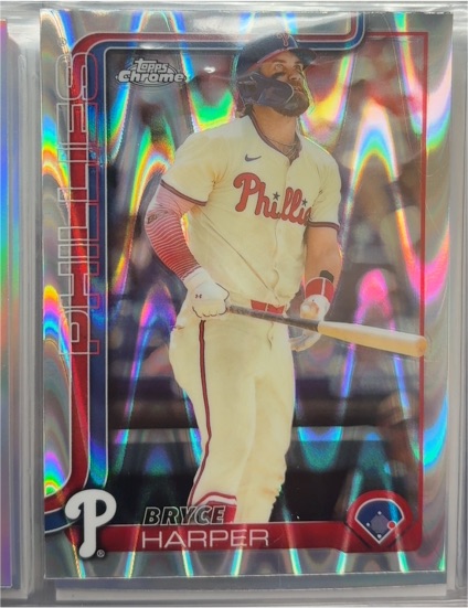 2025 Topps Chrome #150 Bryce Harper — front