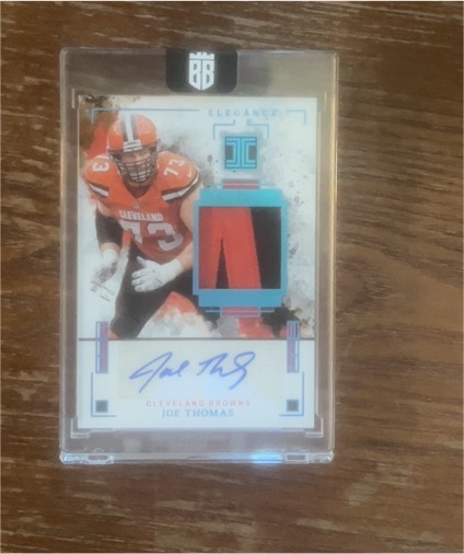 2025 Panini Impeccable Elegance #EVPA-JTH Joe Thomas — front