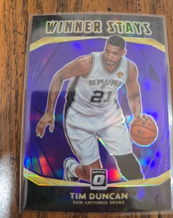 2020-21 Donruss Optic #15 Tim Duncan Winner Stays — front