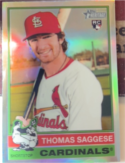 2025 Topps Heritage #177 Thomas Saggese — front