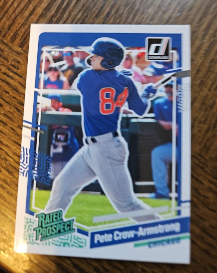2023 Donruss #60 Pete Crow-Armstrong Rated Prospect — front