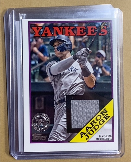 2023 Topps Series 1 1988 Topps Baseball Relics #88R-AJ Aaron Judge — front