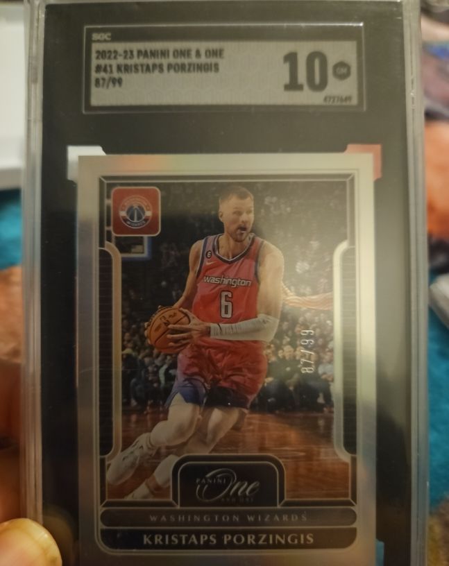 2022-23 Panini One & One #41 Kristaps Porzingis — front