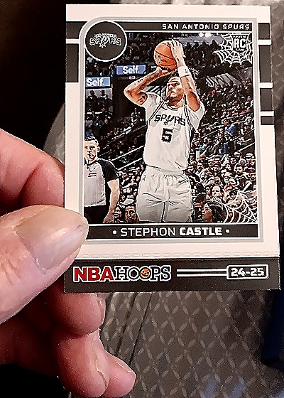 2024-25 Panini NBA Hoops Haunted Hoops #24-25 Stephon Castle — front