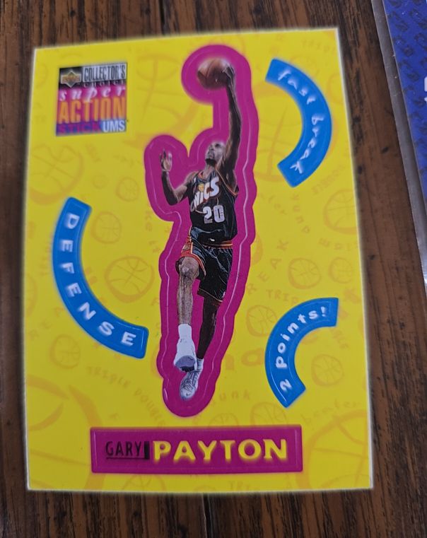 1996-97 Upper Deck Collector's Choice Stick Ums #S25 Gary Payton — front