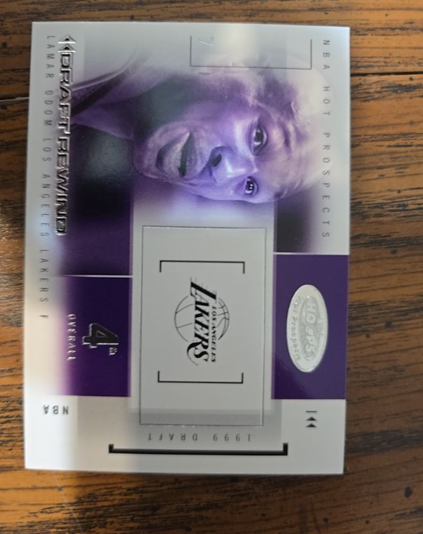 2004 Fleer NBA Hoops Hot Prospects Draft Rewind #4DR Lamar Odom — front
