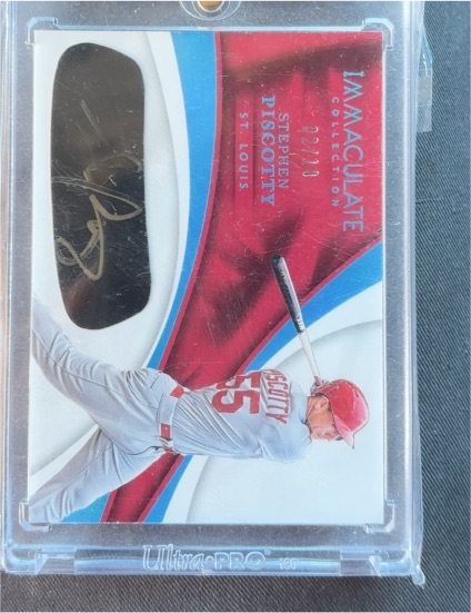 2017 Panini Immaculate Collection Eye Black #EB-SP Stephen Piscotty — front