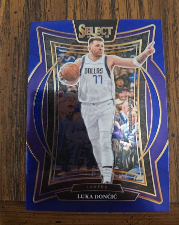 2024-25 Panini Select #56 Luka Dončić Blue Prizm — front