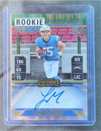 2024 Panini Contenders Rookie Ticket #110 Ladd McConkey — front