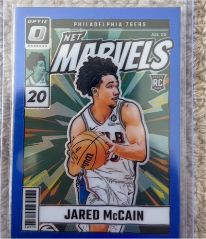 2024-25 Panini Donruss Optic #23 Jared McCain Net Marvels Rookie — front