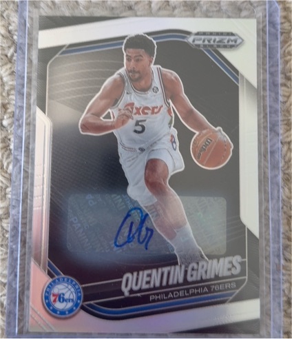 2024-25 Panini Prizm Black #63 Quentin Grimes — front