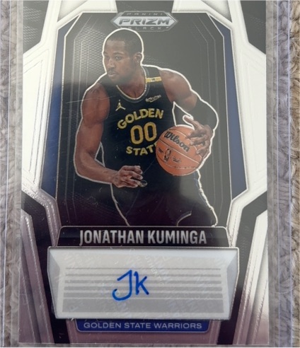 2024-25 Panini Prizm Black #122 Jonathan Kuminga — front