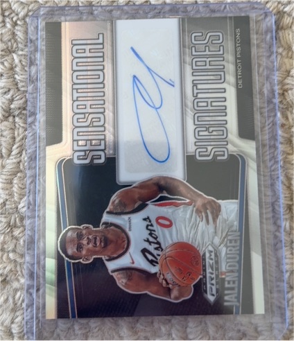 2024-25 Panini Prizm Black Sensational Signatures Jalen Duren — front