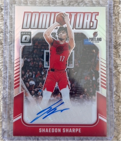 2024-25 Panini Donruss Optic #DS-SHP Shaedon Sharpe Dominators — front