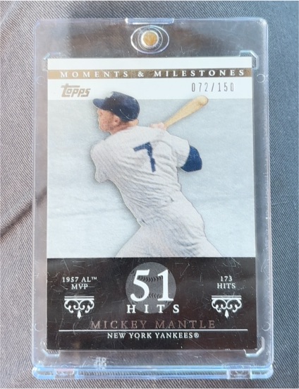 2007 Topps Moments & Milestones #75 Mickey Mantle — front