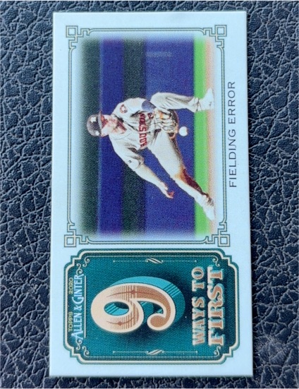 2020 Topps Allen & Ginter Mini 9 Ways to First #M9WF-7 Fielding Error — front