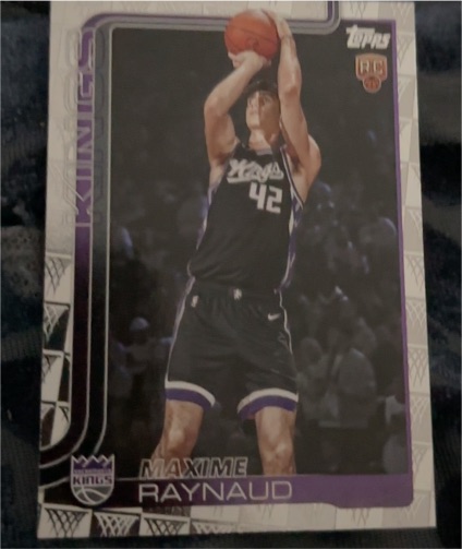 2025-26 Topps #243 Maxime Raynaud — front
