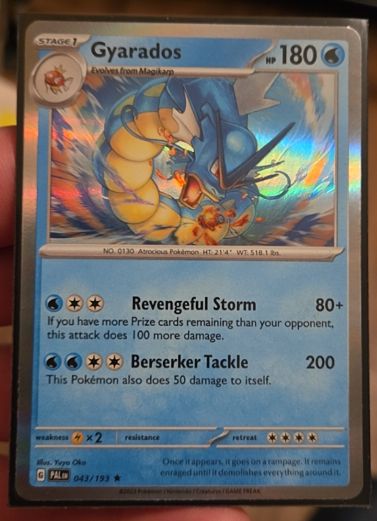 2023 Pokémon TCG Paldea Evolved #043 Gyarados — front