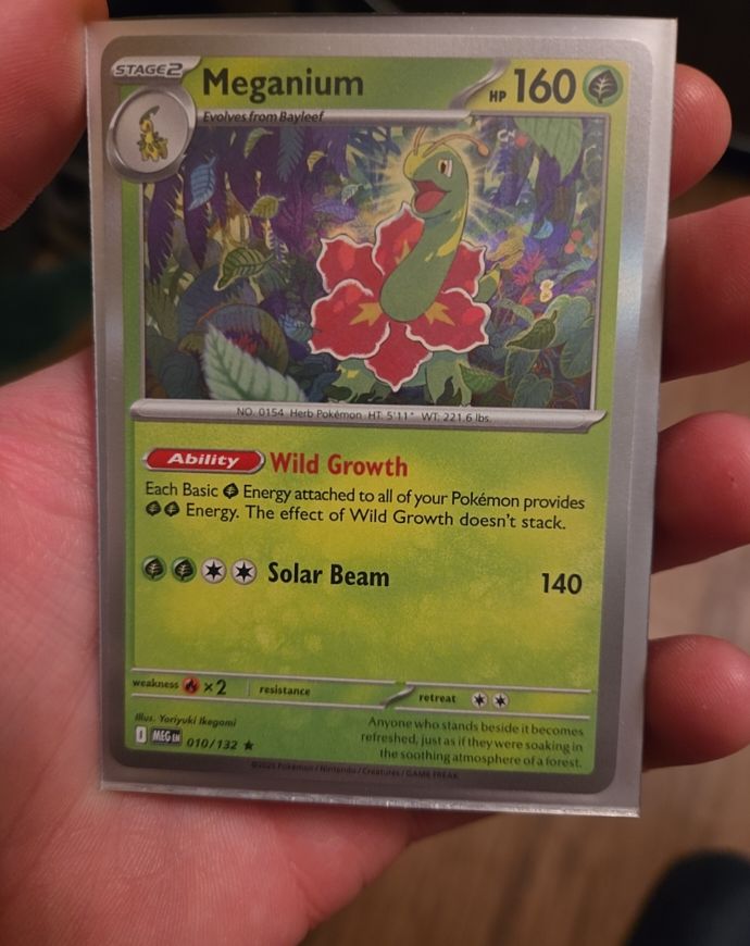 2015 Pokemon Mega Evolution #010 Meganium — front