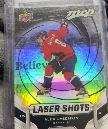 2019-20 Upper Deck MVP Laser Shots #S-1 Alex Ovechkin — front