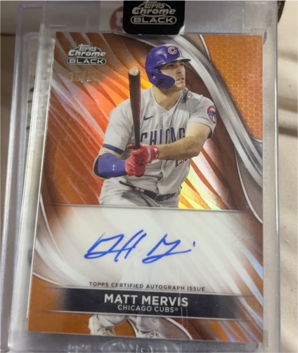 2024 Topps Chrome Black #CBA-MME Matt Mervis — front