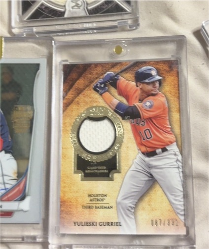 2017 Topps Tier One Relics #T1R-YG Yulieski Gurriel — front