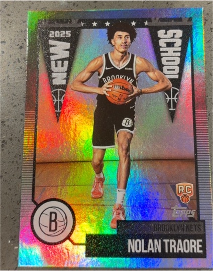 2025 Topps Basketball New School #NS-19 Nolan Traore — front