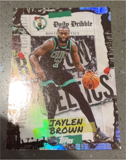 2025-26 Topps NBA The Daily Dribble #DD-15 Jaylen Brown — front