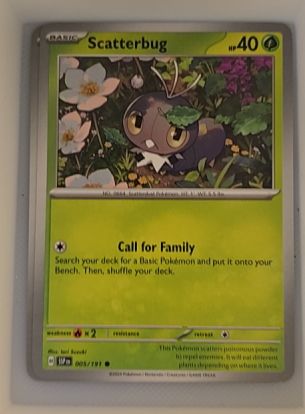 2024 Pokémon SV08: Surging Sparks #005 Scatterbug — front