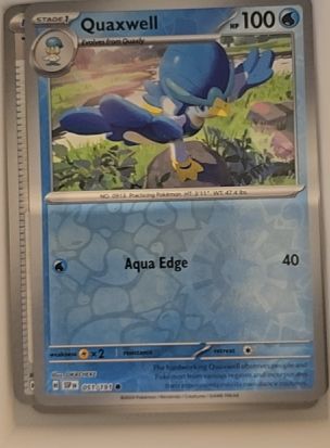 2024 Pokémon SV08: Surging Sparks #051 Quaxwell — front