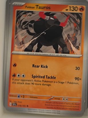 2024 Pokémon Surging Sparks #018 Paldean Tauros — front