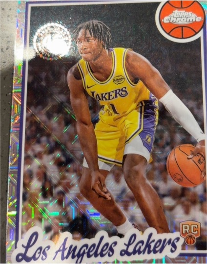 2025 Topps Chrome #RC Bronny James Jr. — front