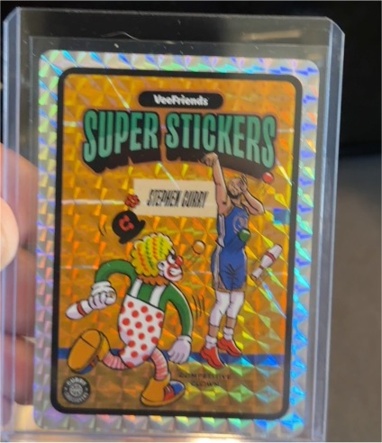 2025 VeeFriends Super Stickers Manga Series Stephen Curry Competitive Clown — front