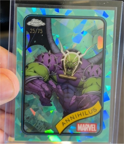 2025 Topps Chrome Marvel #118 Annihilus — front