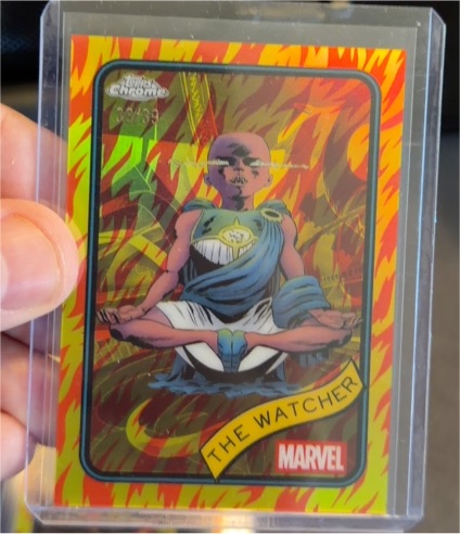 2025 Topps Chrome Marvel #28 The Watcher — front