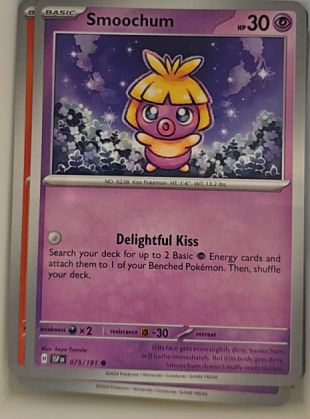 2024 Pokémon SV08: Surging Sparks #075 Smoochum — front