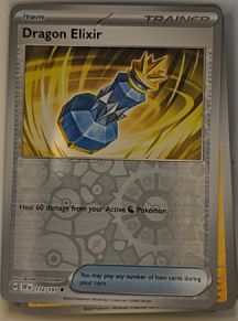 2022 Pokémon TCG SV08: Surging Sparks #172 Dragon Elixir — front