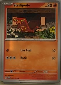2024 Pokémon SV08: Surging Sparks #27 Sizzlipede — front