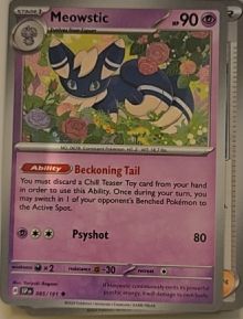 2024 Pokémon SV08: Surging Sparks #085 Meowstic — front