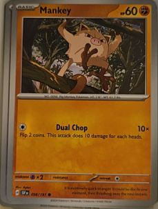 2024 Pokémon SV08: Surging Sparks #098 Mankey — front