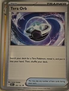 2024 Pokémon SV08: Surging Sparks #189 Tera Orb — front