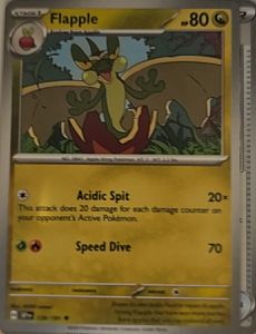 2024 Pokémon SV08: Surging Sparks #139 Flapple — front