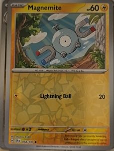 2023 Pokémon SV08: Surging Sparks #058 Magnemite — front