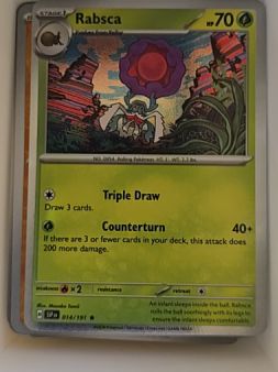 2024 Pokémon TCG SV08: Surging Sparks #014 Rabsca — front