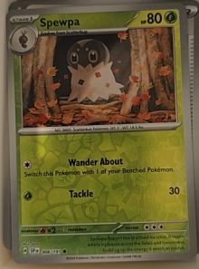 2023 Pokemon SV08: Surging Sparks #006 Spewpa — front