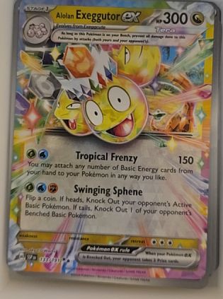 2024 Pokémon SV08: Surging Sparks #133 Alolan Exeggutor ex — front