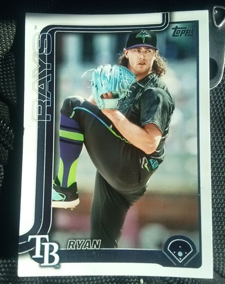 2025 Topps #179 Ryan Pepiot Tampa Bay Rays — front