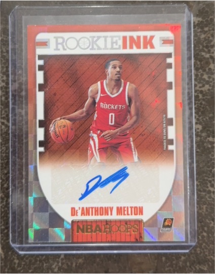 2018-19 Panini NBA Hoops #RI-DEM De'Anthony Melton Rookie Ink Auto — front
